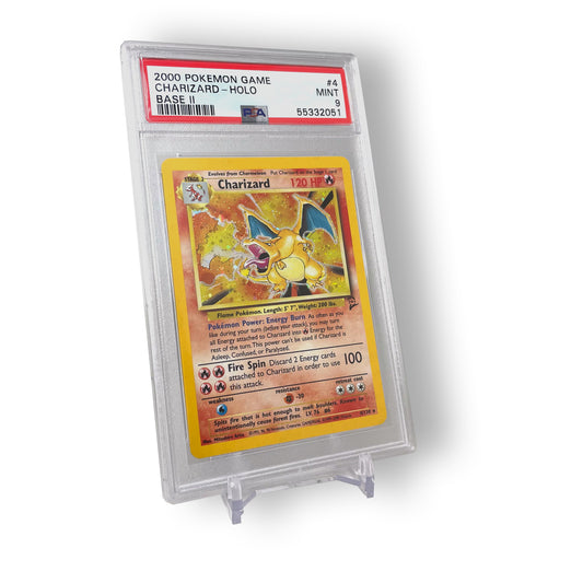 2000 Pokémon Game Charizard - Holo Base II (Mint 9)