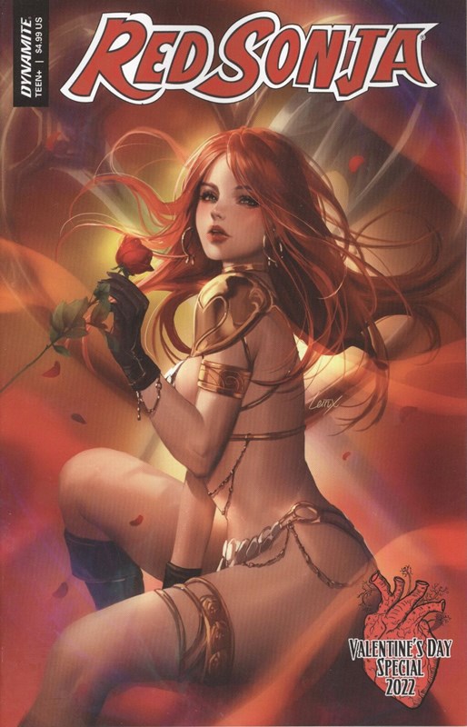 Red Sonja Valentines Day Special 2022  Cover B by Lesley Leirix Li