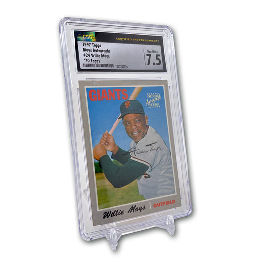 1997 Topps Mays Autographs #24 Willie Mays '70 Topps