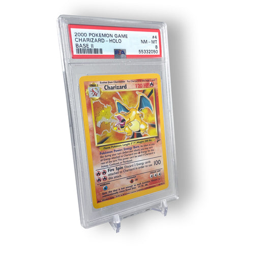 2000 Pokémon Game Charizard - Holo Base II (NM-MT 8)
