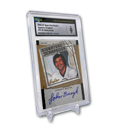 2006-07 Upper Deck Beehive Signature Scrapbook Johnny Bucyk (Mint 9)