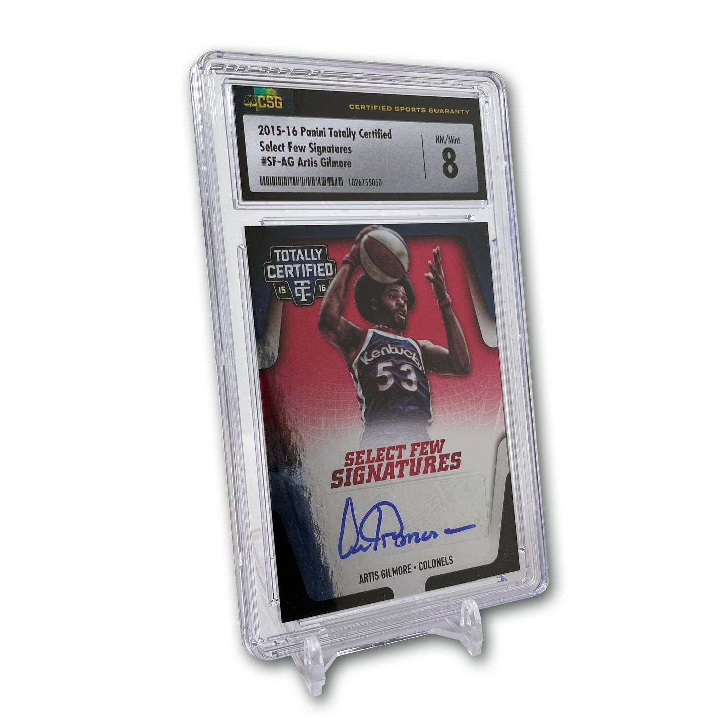 2015-16 Panini Totally Certified Select Few Signatures Artis Gilmore (NM/Mint 8)