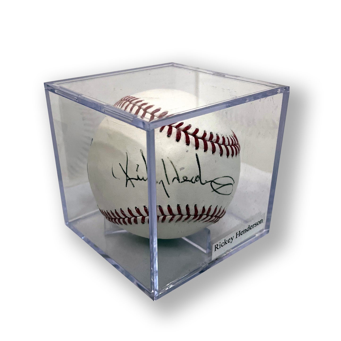 Rickey Henderson Autographed Baseball
