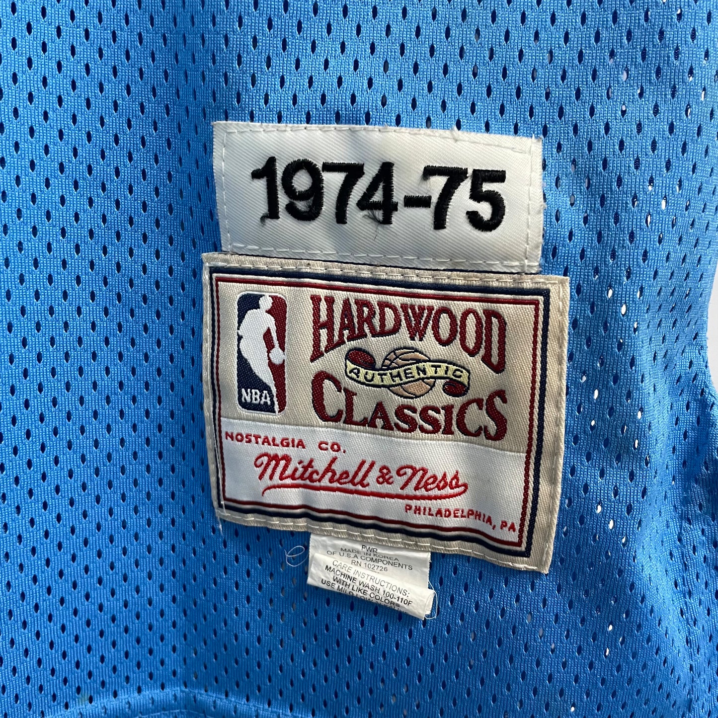 Hardwood Authentic Classics 1974-75 Buffalo McAdoo #11 Light Blue