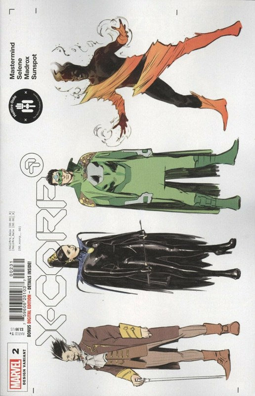 X-Corp 2 (2022)  Alberto Foche Character Design Variant Cover