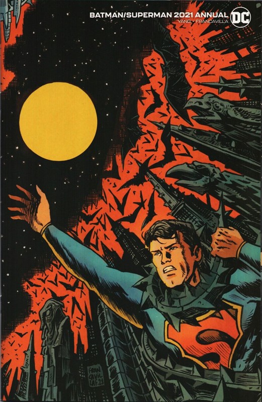 Batman/Superman 2021 Annual Francesco Francavilla Flip Card Stock Variant Cover
