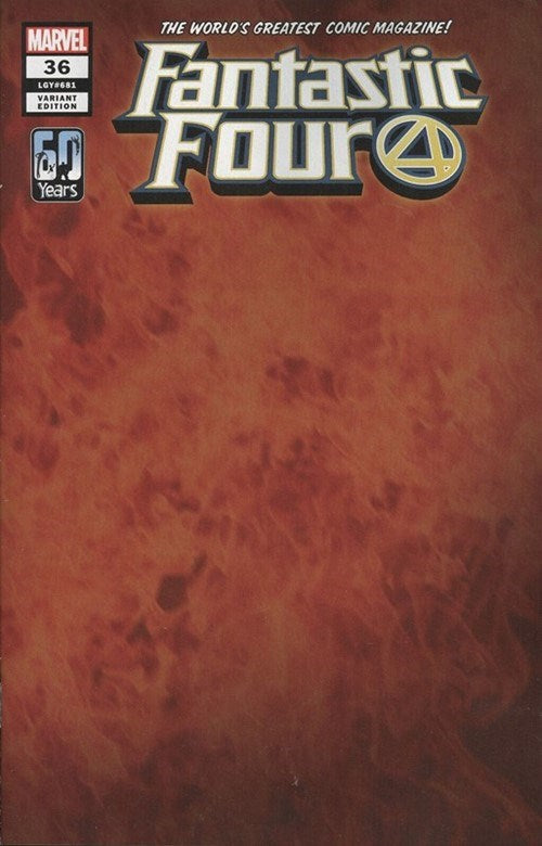 Fantastic Four 36 (2021) Wraparound Flame Variant Cover