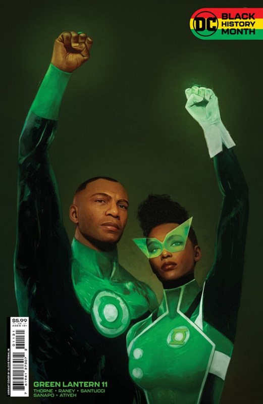Green Lantern 11 (2021)  Alexis Franklin Black History Month Card Stock Variant